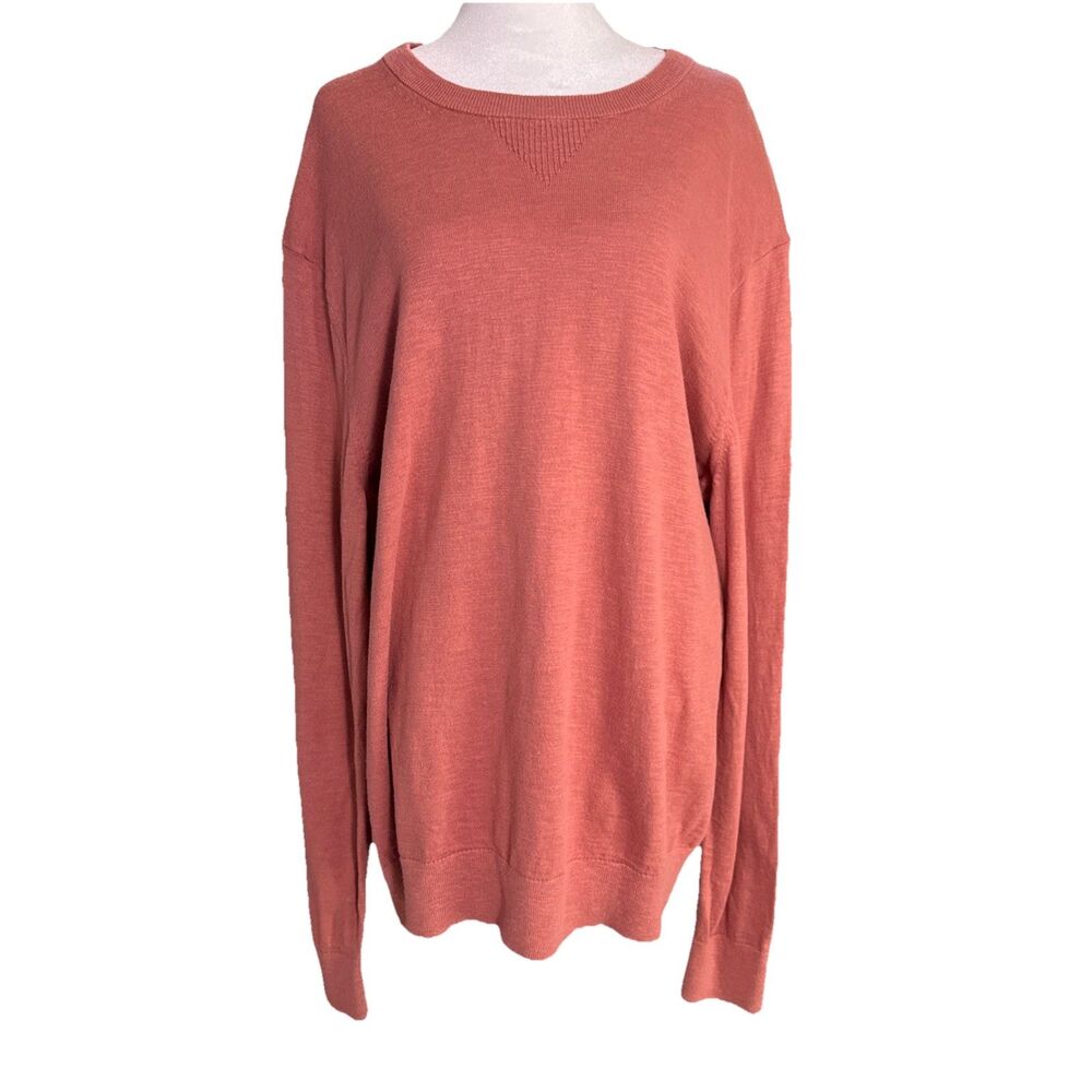 Banana Republic Dusty Rose Sweater XXL Organic Cotton Minimalist Lightweight Lux